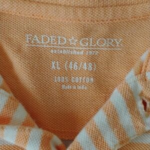 Faded Glory Orange Dress Shirt